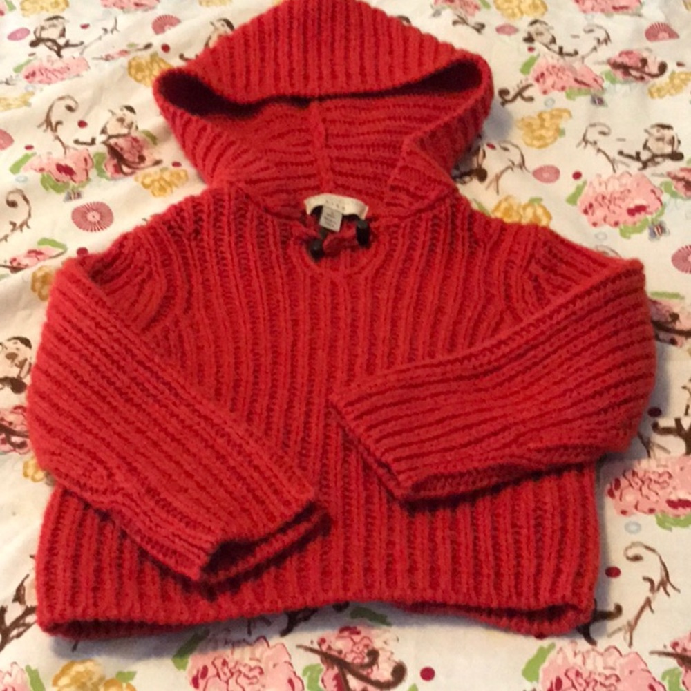 NWOT Stella Mcartney red knit 2T boutique sweater.